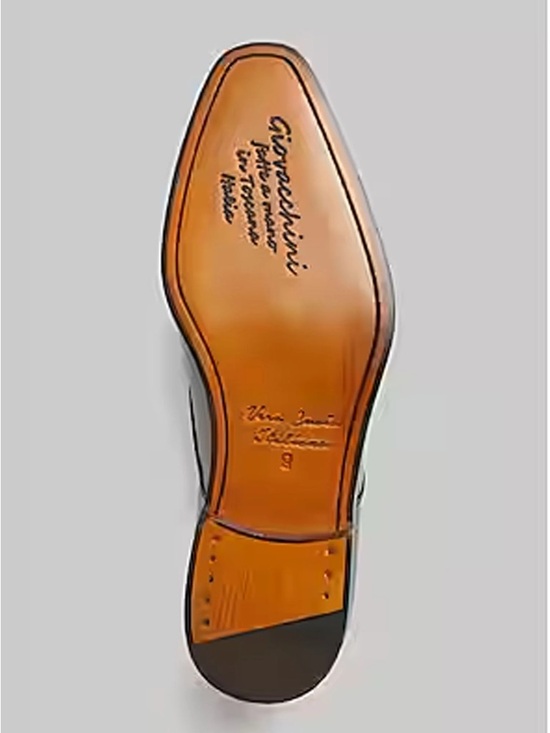 Giovacchini Sample - Burgundy Size 9 Handmade in Italy Leather Dress Shoes main image 6